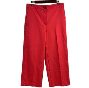 Ann Taylor Wide Leg Crop Pants - Coral 8